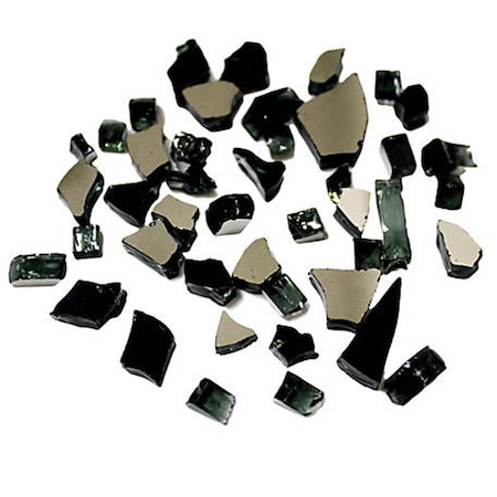 Gardencontrol Reflective Fire Pit Glass Black GA2773144